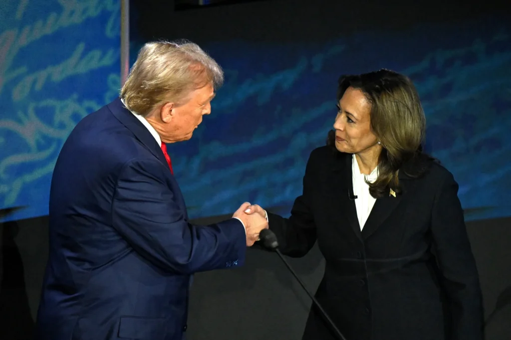 Donald trump and Kamala Harris'