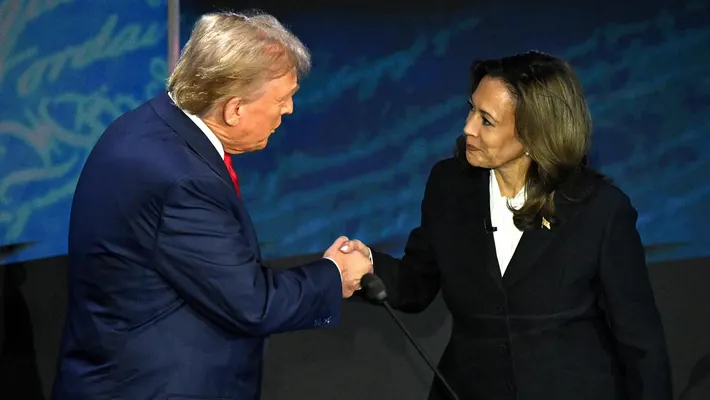 harris and trump