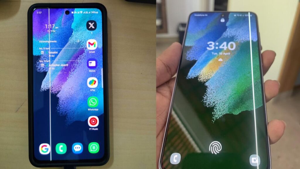Samsung Green Line Issue