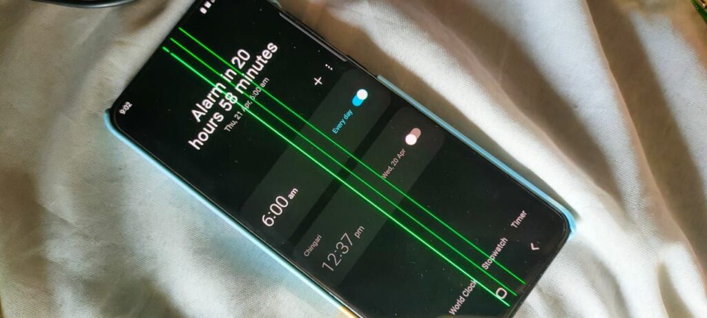 Samsung Green Line Issue