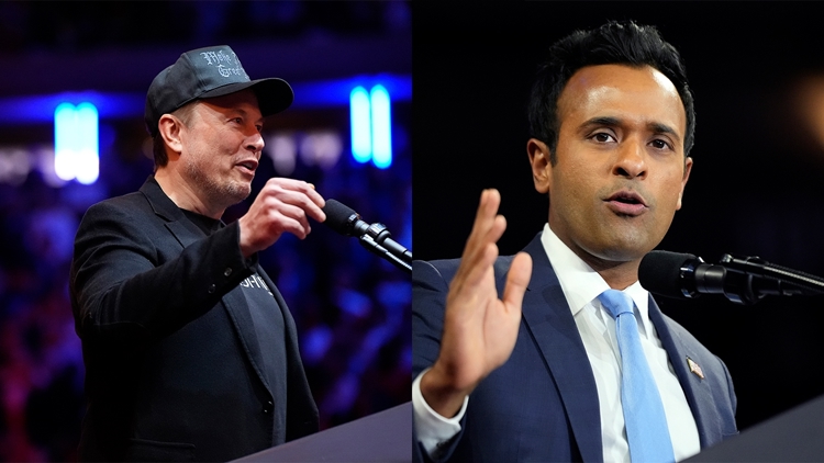 Elon mussk and Vivek