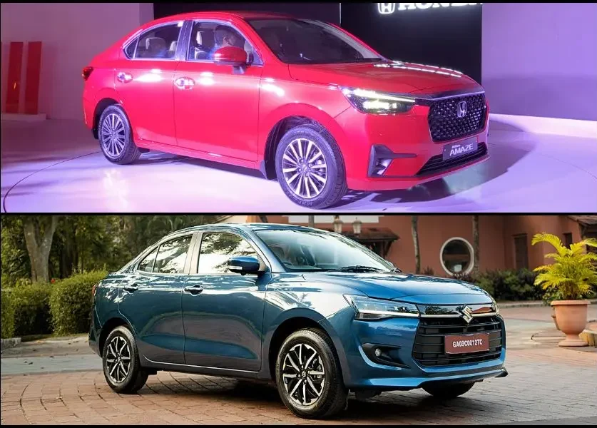 2025 Honda Amaze and Maruti Suzuki Dzire