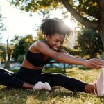 stretching