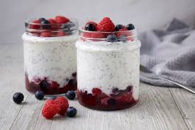 Breakfast Greek Yogurt with Berries and Chia Seeds