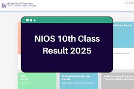 When to Expect the NIOS Class 10 Results